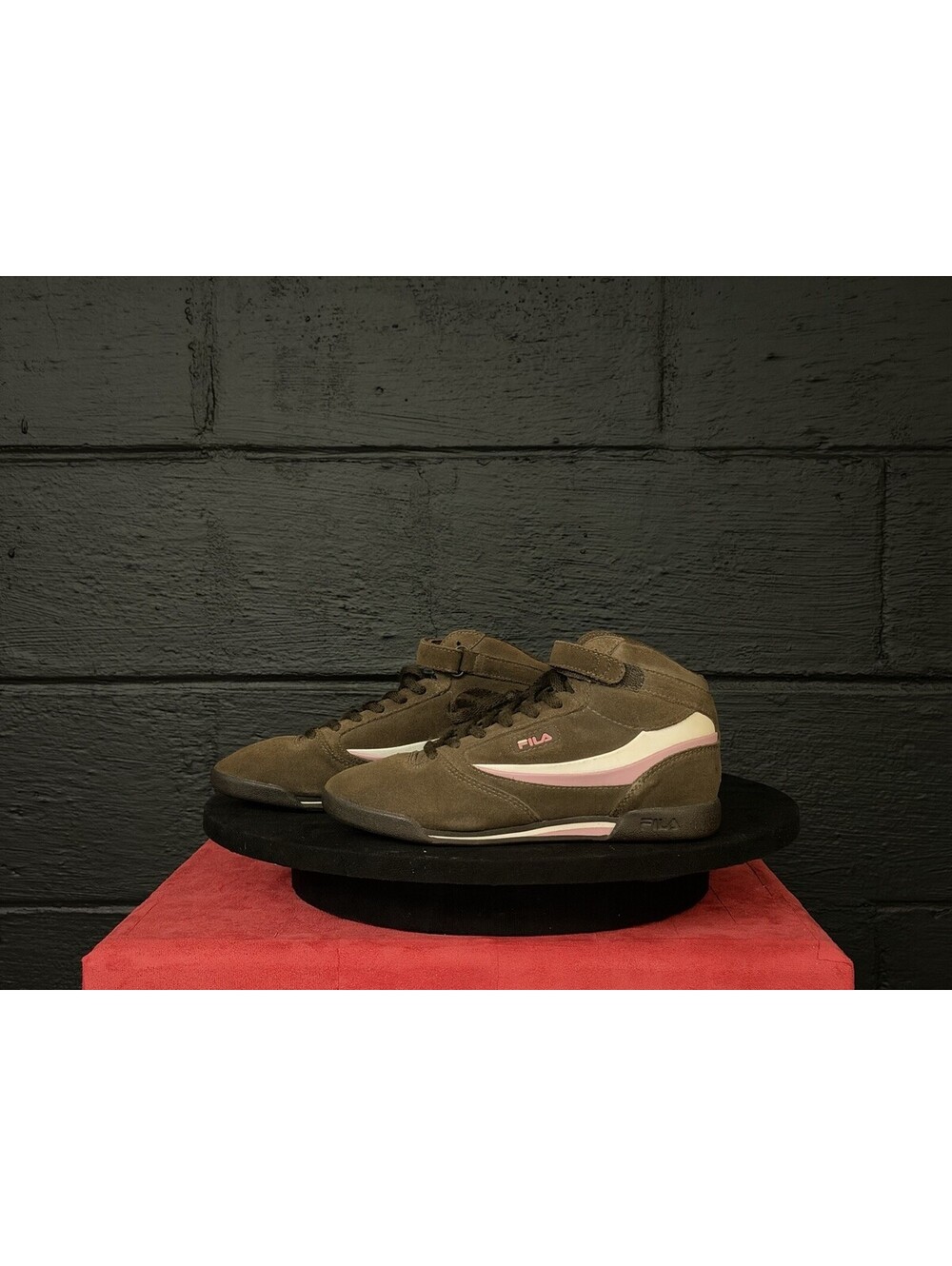Fila Women’s Mid Top Sneakers Brown Pink Y2K Rare DS Condition Retro Sz.6 NWOB